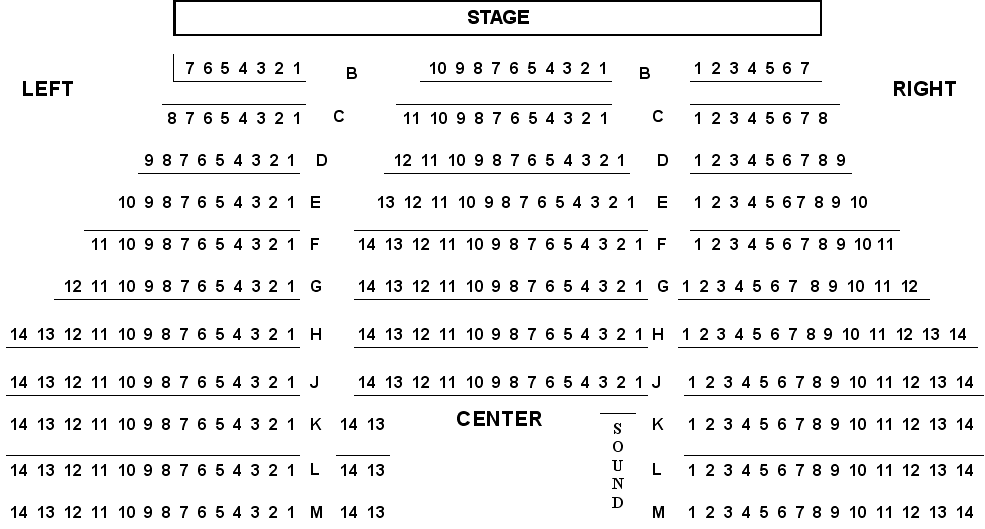 Pioneer Theater Seating Chart